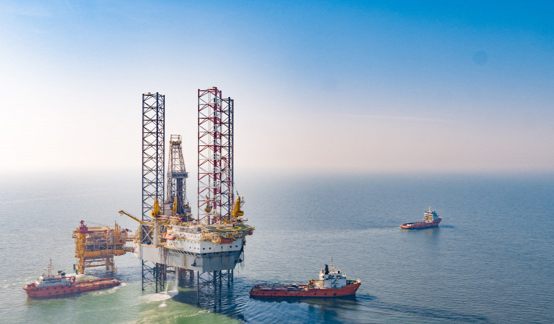 China National Offshore Oil Corporation (CNOOC) Bohai-öböl kőolaj lelőhely Kína