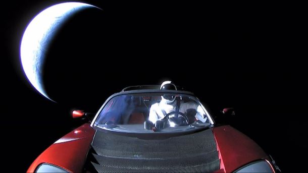 Tesla Roadster világűr Mars Elon Musk